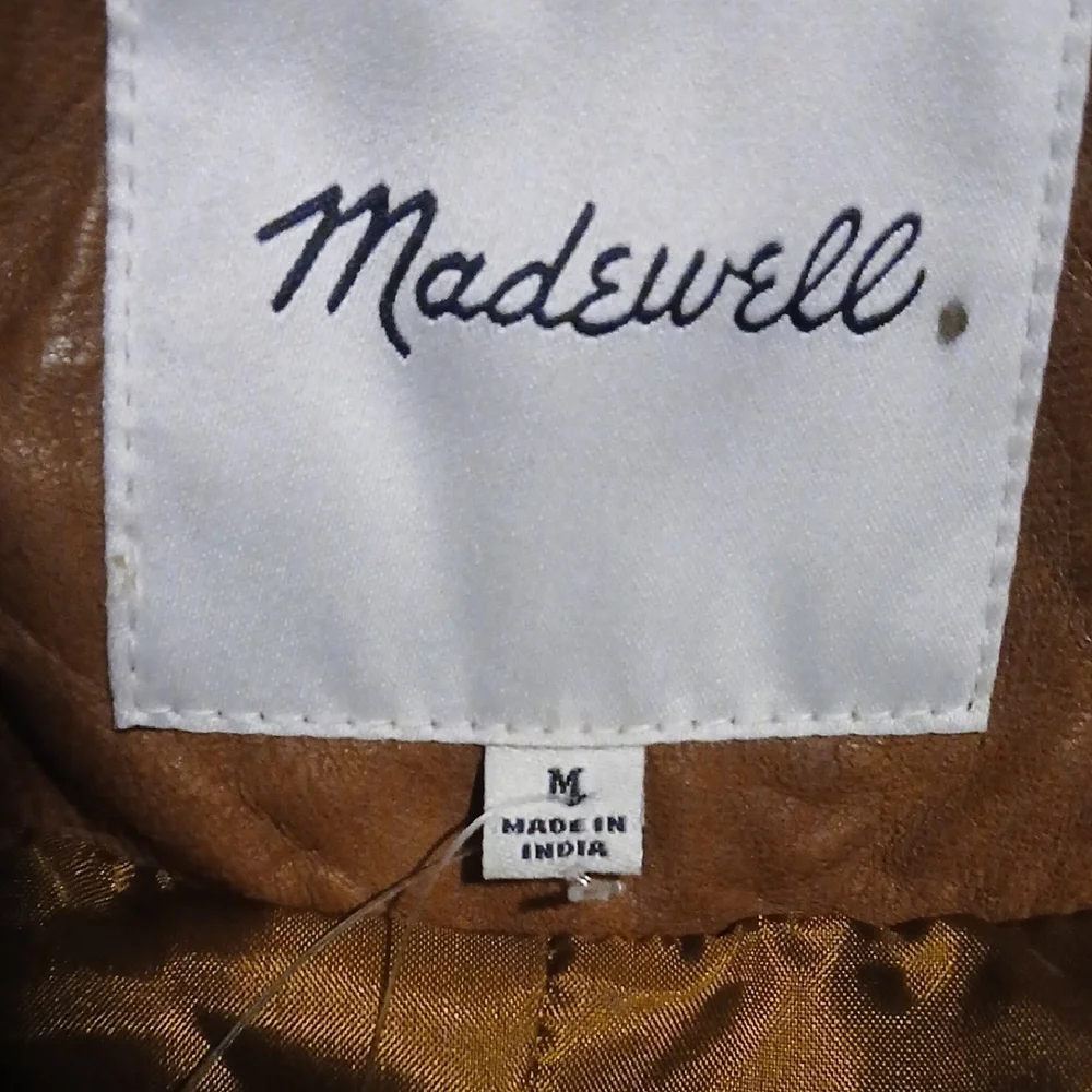 Madewell Tan Leather Jacket - Picture 9 of 11